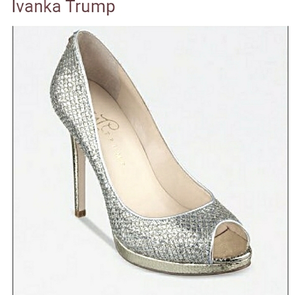 Ivanka Trump Shoes - Ivanka silver kayden heels Maggie